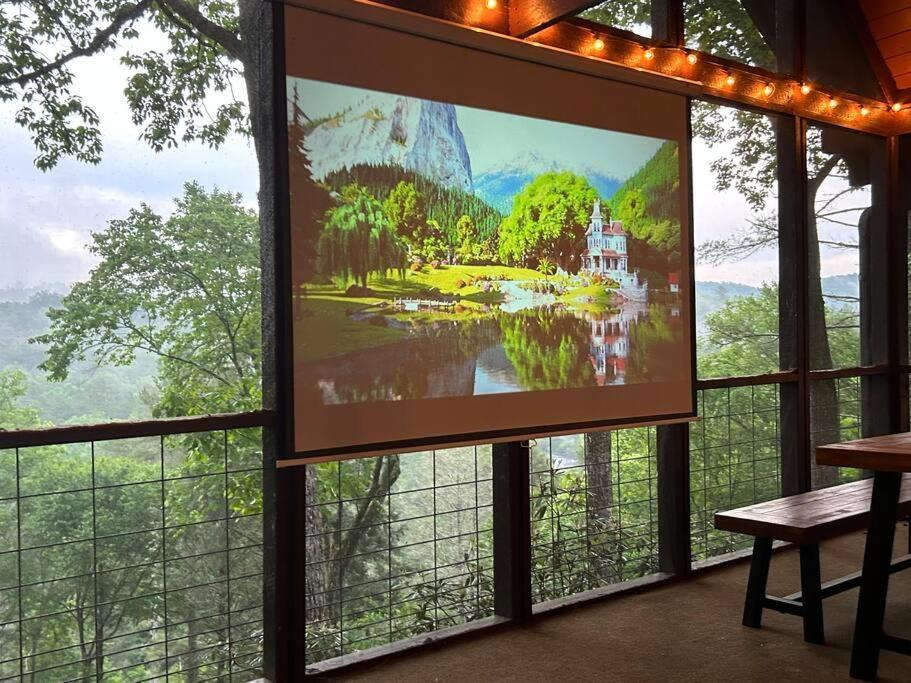 Treehouse Cabin With Mountain, River Views And Arcades Blue Ridge Exteriör bild